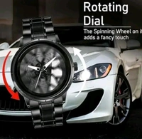 ⚪White Maserati GranTurismo
Stainless Steel 🚘Car Wheel Watch - White
