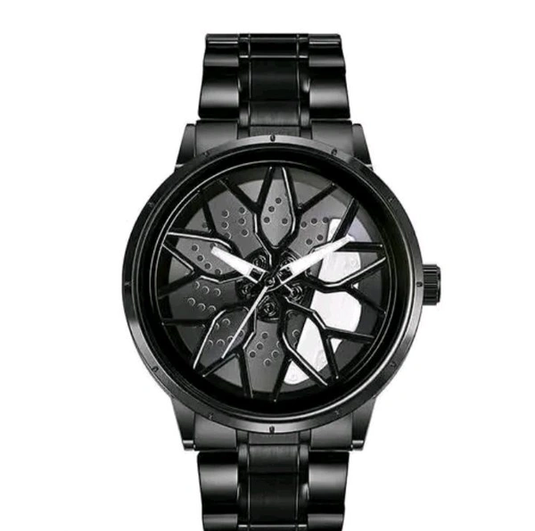 ⚪White Maserati GranTurismo
Stainless Steel 🚘Car Wheel Watch - White