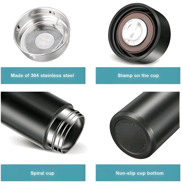 Smart Vacuum Insulated Water Bottle With Led Temperature Display