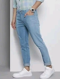 The Indian Garage Co Men Jeans - 30, Light Blue