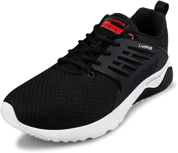 Campus Men Crysta Pro Running Shoes - 10 UK, BLK/RED