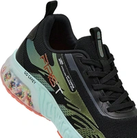 Campus Men First Running Shoes - 10 UK, BLK/MATTLIC.GRN