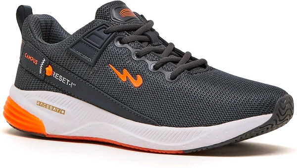 Campus Men Refresh Pro Running Shoes - 6 UK, GRY/ORG