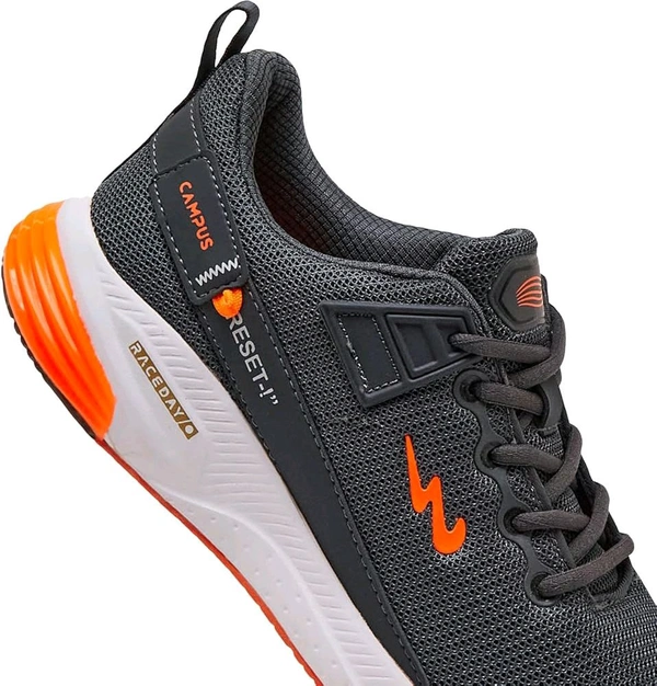 Campus Men Refresh Pro Running Shoes - 6 UK, GRY/ORG
