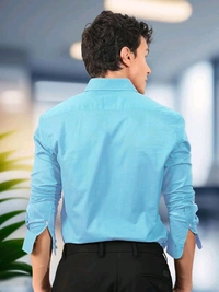 Pinkmint Men Shirt - XL, Aqua Blue