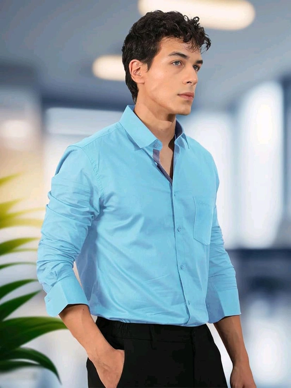 Pinkmint Men Shirt - XL, Aqua Blue