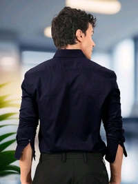 Pinkmint Men Shirt - M, Dark Blue