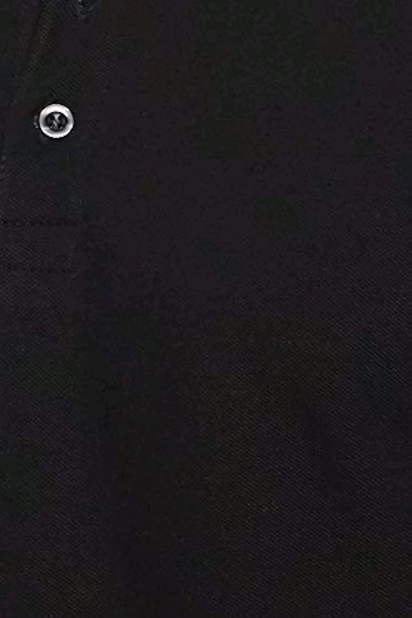 Symbol Men's Cotton Rich Solid Polo Tshirt | Collar Tshirts | Half Sleeves | Plain-Regular Fit (Available in Plus Sizes) - S, Jet Black