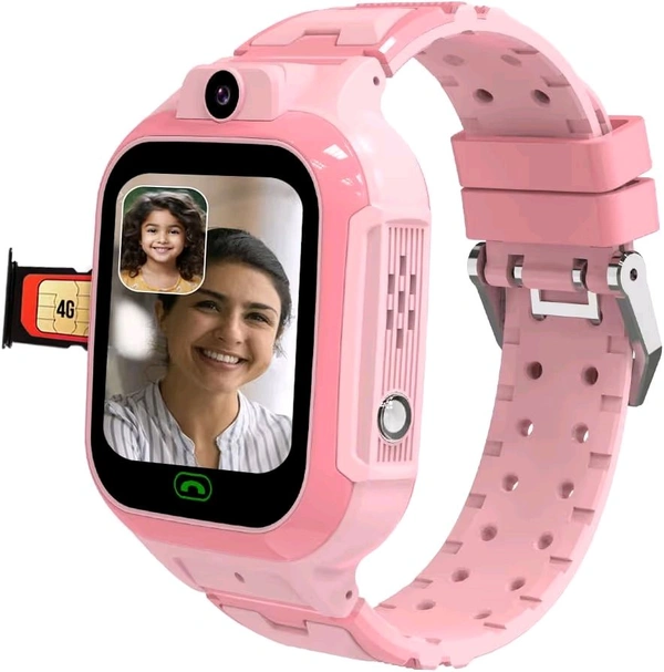 Brand: sekyo sekyo 'Carepal Pro' 4G Kids Smart Watch | Video Call, Accurate & Live GPS Location |App Control, Family Chat, Games, Pedometer, Safe Zone Alert, SOS, Good Habit Coach | SmartWatch for Kids, Boys/Girls - Pink