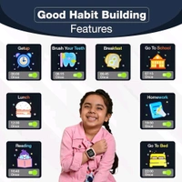 Brand: sekyo sekyo 'Carepal Pro' 4G Kids Smart Watch | Video Call, Accurate & Live GPS Location |App Control, Family Chat, Games, Pedometer, Safe Zone Alert, SOS, Good Habit Coach | SmartWatch for Kids, Boys/Girls - Pink - Black