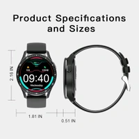 Smart Watch With Earbuds,2 In 1 Build-In TWS Wireless Bt5.0 Earphone Fitness Sports Health Monitor Black