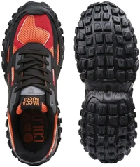 Bacca Bucci Colossus Men's Chunky All-Terrain Sneakers with Rugged Outsole & Ortholite Insole | Outdoor Trail Walking Shoes | Breathable Mesh & Synthetic Uppers - 10 UK, Molten Blaze