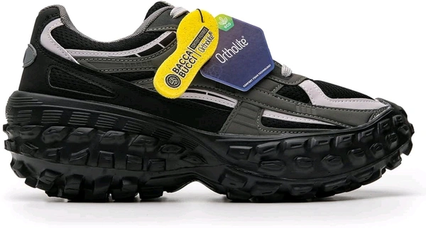 Bacca Bucci Colossus Men's Chunky All-Terrain Sneakers with Rugged Outsole & Ortholite Insole | Outdoor Trail Walking Shoes | Breathable Mesh & Synthetic Uppers - 7 UK, Steel Frost