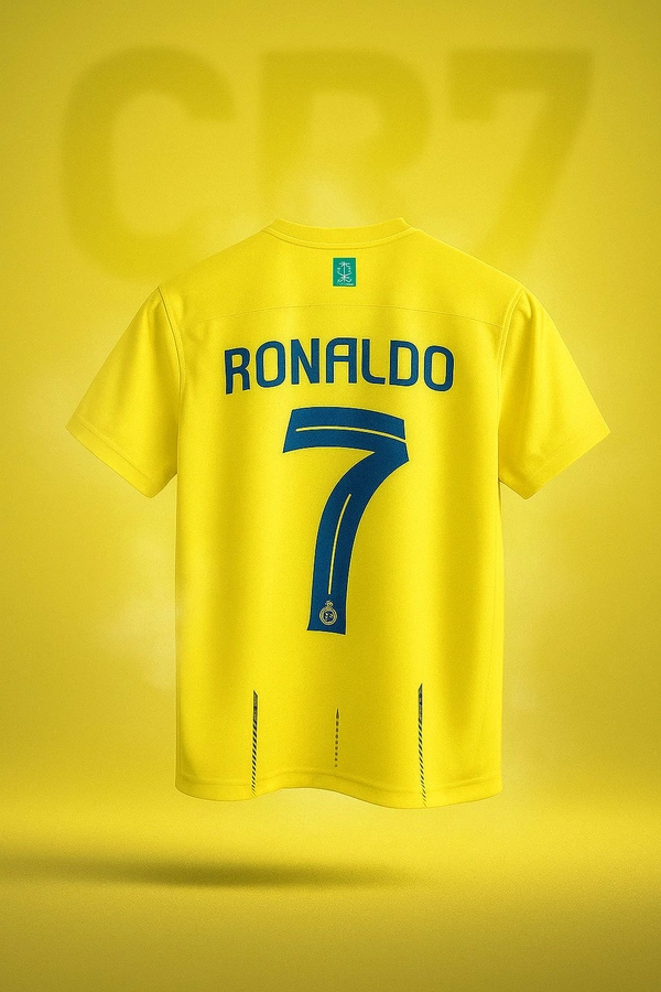 RONALDO Al-Nassr FC 2023-24 home jersey CR7,Al-Nassr Jersey - S