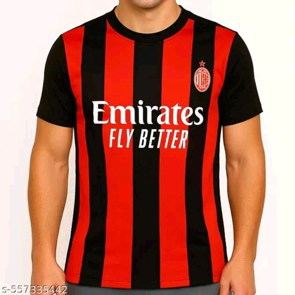 AC MILAN 2025-26 HOME |BLACK RED ORIGINAL | SERIE-A FAN JERSEY | 2025 MEN JERSEY | EUROPEAN FOOTBALL | UCL | - L