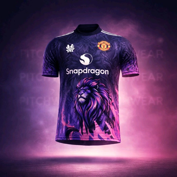 Manchester United Men's printed sports Jersey Half Sleeve polyster Football T-Shirt - XS