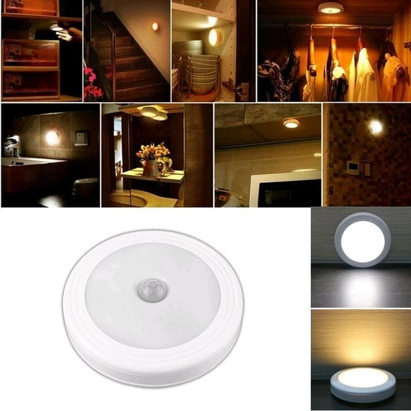 GlowSense™ Motion Sensor LED Light – USB Rechargeable, Wireless, Self-Adhesive Magnetic Night Light for Home, Stairs, Closet (₹150)