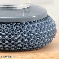 ScrubPro™ Palm Dishwashing Brush with Liquid Dispenser – Heavy-Duty Steel Mesh Scrubber for Utensils & Kitchen Cleaning (₹150)