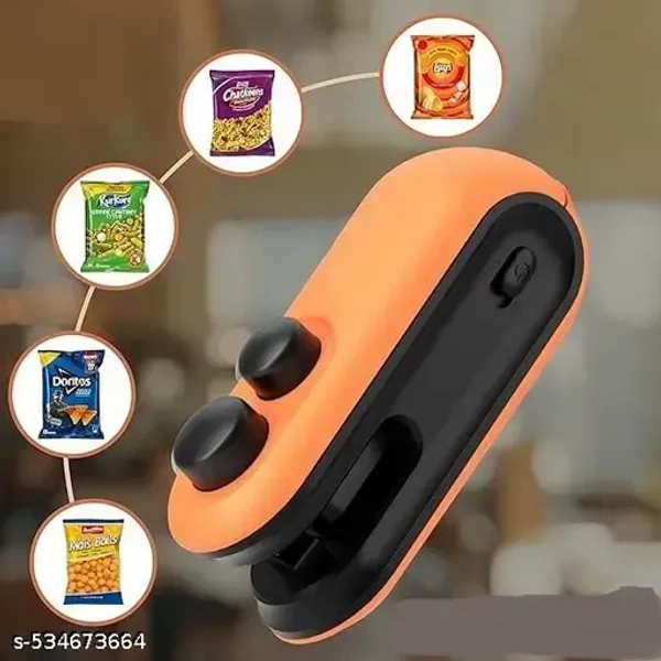 Premium Quality Portable Mini Sealing Machine, Handheld Packet Sealer for Food, Snacks, Chips, Fresh Storage, Plastic Bags Sealing- Multicolour (Pack of 1)