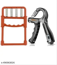 BOLDDISH COMBO of H-shape Grip and Digital Hand Gripper Finger Plastic Exerciser and Hand Gripper , Adjustable hand And Finger Grip Equipment For Gym