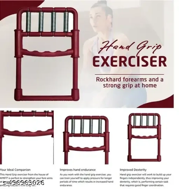 BOLDDISH COMBO of H-shape Grip and Digital Hand Gripper Finger Plastic Exerciser and Hand Gripper , Adjustable hand And Finger Grip Equipment For Gym