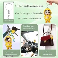 Shinchan Face‑Changing Keychain - Yellow