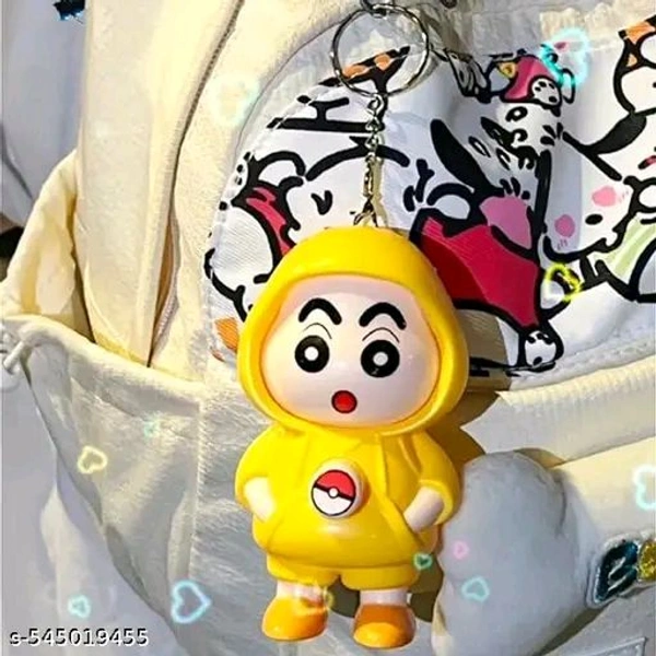 Shinchan Face‑Changing Keychain - Yellow