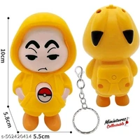 Shinchan Face‑Changing Keychain - Yellow