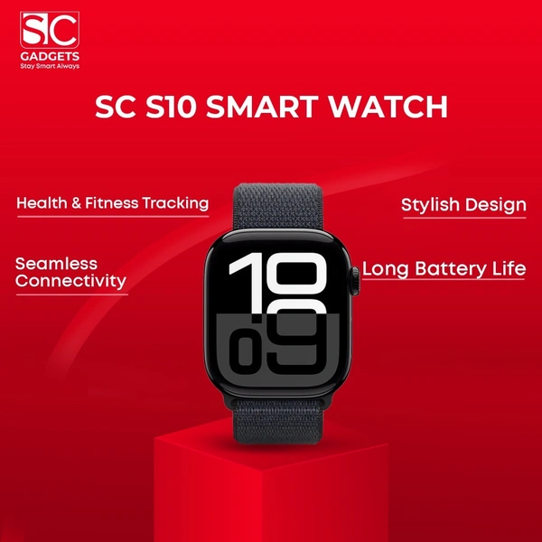 SC S10 Smartwatch - 46mm, Black