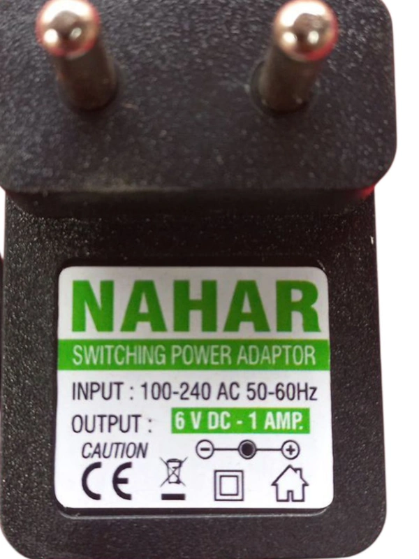 9v 1Amp Adaptor With Dc(Mota Pin) + sony(Patla Pin)