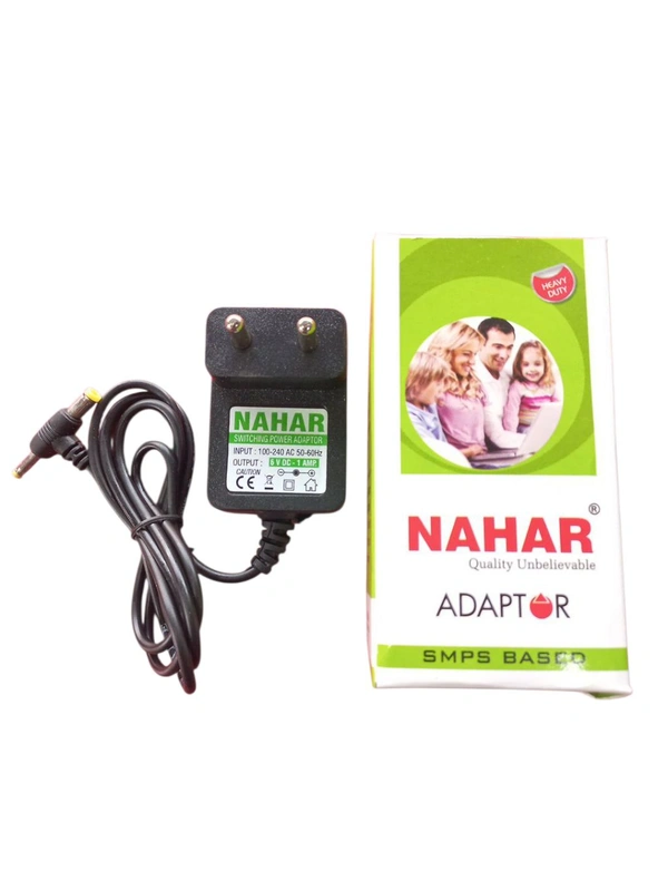 9v 1Amp Adaptor With Dc(Mota Pin) + sony(Patla Pin)