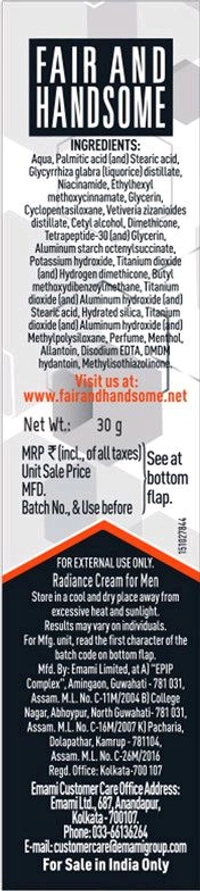FAIR AND HANDSOME - 30g, मैन क्रीम