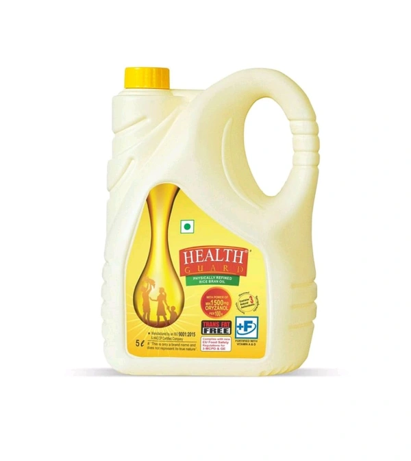 Health Guard Rice Bran Oil,5ltr - 5ltr
