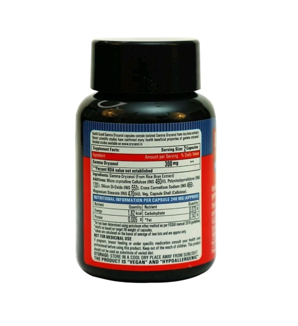 Health Guard Gamma Oryanol Capsules,60 Capsules - 60 Pic