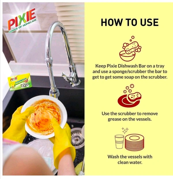 Pixies Dishwash Bar,120g - 120g