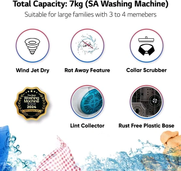 Lg ,7kg Washing Mashin