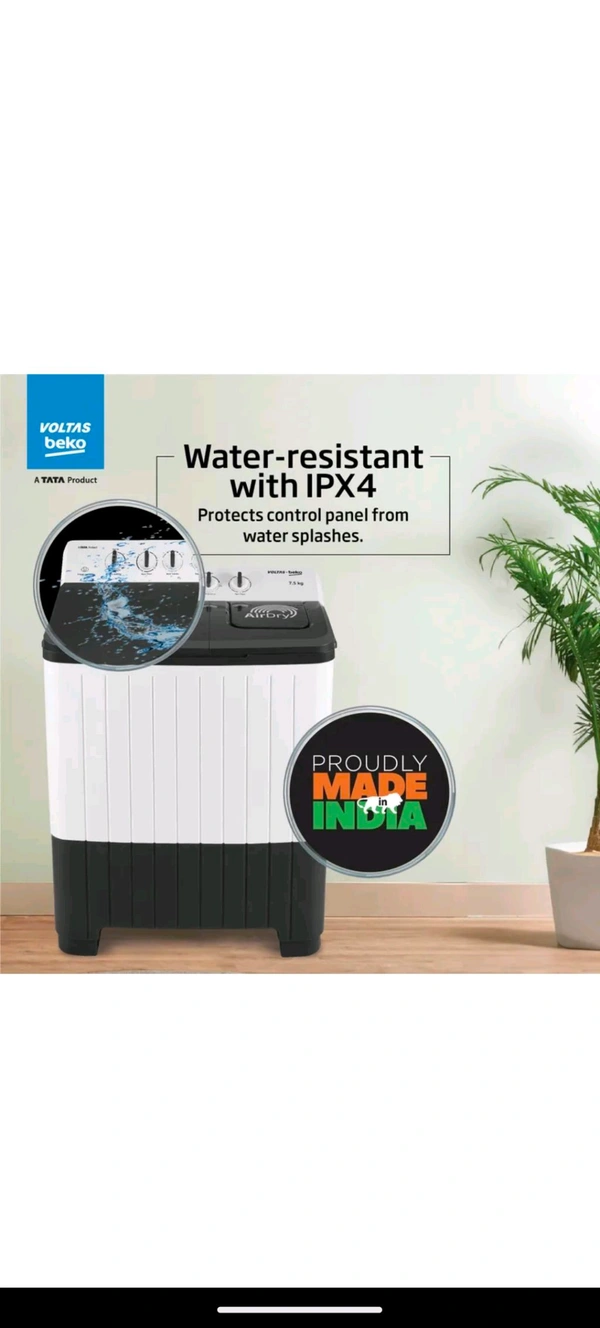 Voltas Beko 7.5 kg Semi Automatic Top Load Grey, White
(WTT75UHA/OK5S1S1W01)