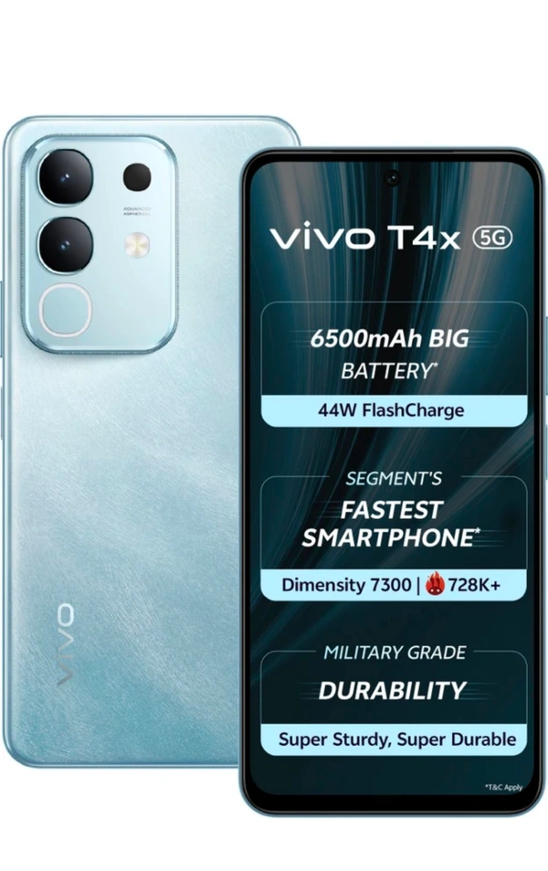 Vivo T4x 5G ,Marine Blue,13999Rs