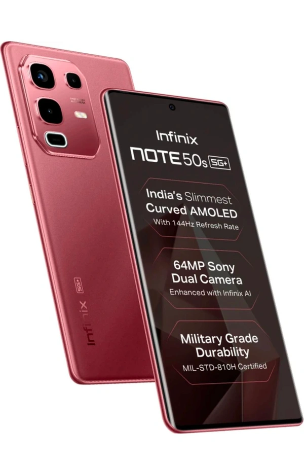 Infinix Note 50s 5G+(Burguandy Red ,8GB 128ROM)