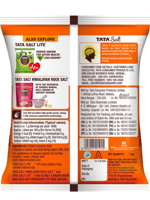 Tata Salt ,(1kg) Dash Ka Namak - 1kg
