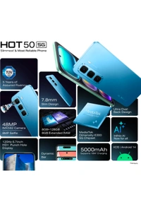 Infinix Hot 50 5G (Sage Green, 128 GB) (8 GB RAM)