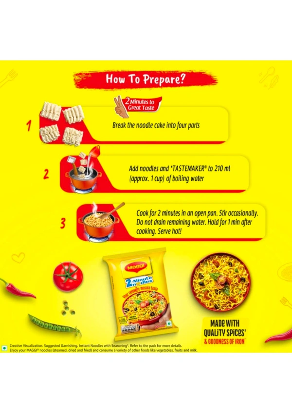 Maggi 2-minute Instant Noodles Vegetarian (70g)
