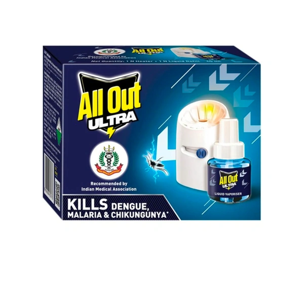 All Out Ultra Liquid Vaporizer Mosquito Killer Machine with Refill 1p+45ml)