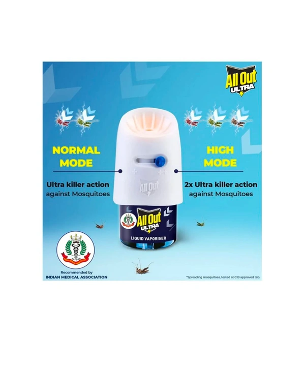 All Out Ultra Liquid Vaporizer Mosquito Killer Machine with Refill 1p+45ml)