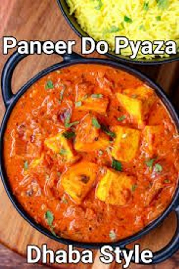 Paneer Do Pyaja Sabji (Full Plate)