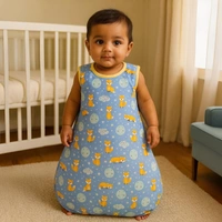 Adhigams Cosmic Night Baby Swaddles for Newborns | Carry Nest & Wearable Blanket | Cotton Baby Bedding for New Born & Infant | Unisex Baby Sleeping Bag | For 0 to 12 Months (Pack of 1) (BLUE)