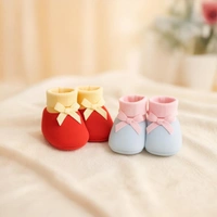 Adhigams Bubbly Bear New Born Baby Stylish Cotton Booties for Baby boy and Girl | For 0 to 12 Months (Pack of 2) - 0-6 M