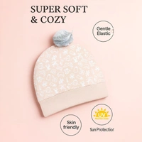 Adhigams New Born Tiny Treats Stylish Cotton Caps/Topi/Hats | Cotton Baby Cap for Baby boy and Girl (Pack of 2) (0 to 6, 6 to 12 Months) - 6-12 Months