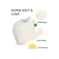 Adhigams New Born Tiny Treats Stylish Cotton Caps/Topi/Hats | Cotton Baby Cap for Baby boy and Girl (Pack of 2) (0 to 6, 6 to 12 Months) - 6-12 Months