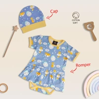 Adhigams Baby Boy Gift Set – 5 Pc, Cosmic Night (Blue)